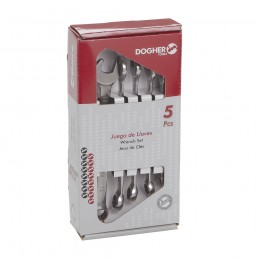 CAJA 5 LLAVES COMBINADAS INOX